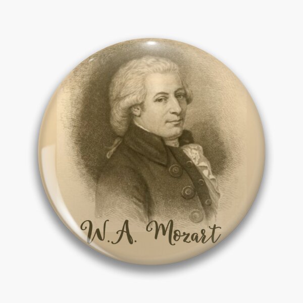 Item preview, Mozart Vintage Portrait of Musician Wolfgang Amadeus Mozart designed and sold by IceCreamMuseum.