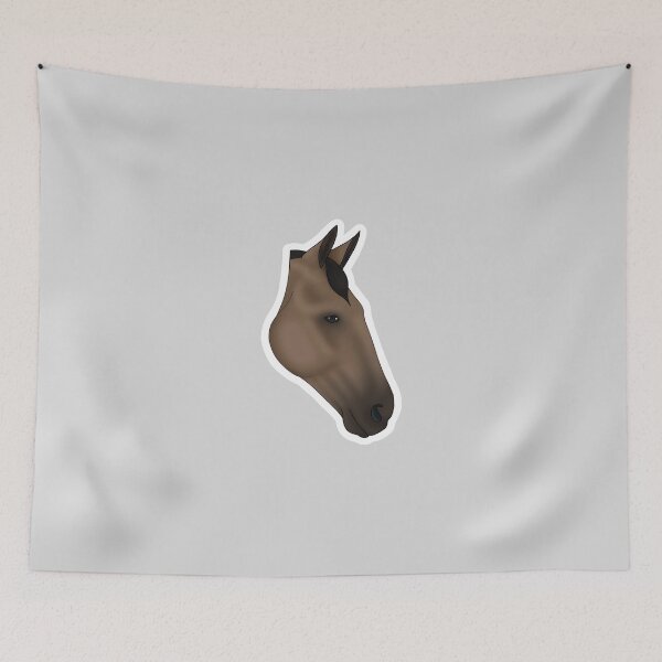 Item preview, Buckskin Dun Horse with Tiny White Marking designed and sold by Bridgethendy.