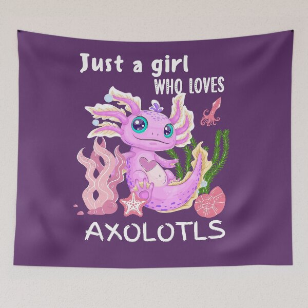 Item preview, Just Girl Who Loves Axolotls designed and sold by BronikowskiART.