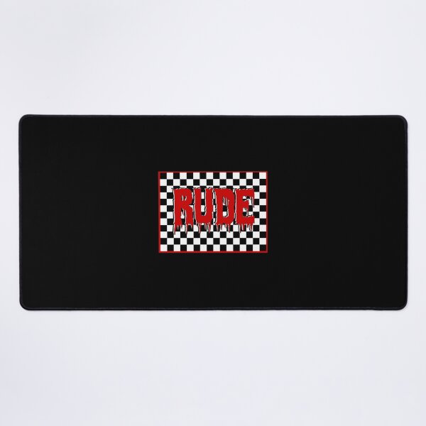 Item preview, Rude retro rude boy rude girl 2-tone checkers ska skinhead design designed and sold by FeralFix.