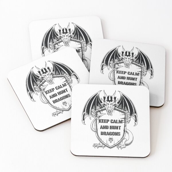 Item preview, keep calm and hunt dragons designed and sold by lefdaouired.