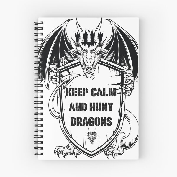 Item preview, keep calm and hunt dragons designed and sold by lefdaouired.