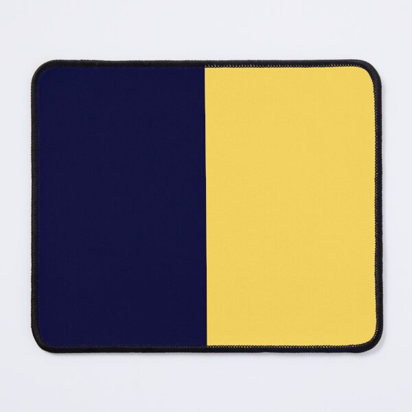 Item preview, Navy Blue And Mustard Yellow Half And Half designed and sold by rewstudio.