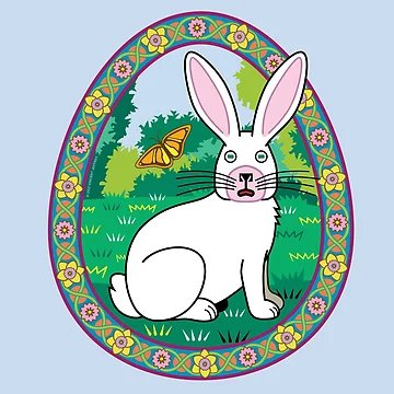 Artwork thumbnail, Wild Spring Rabbit by Mindscaping
