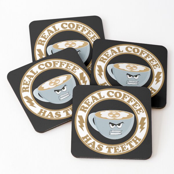 Item preview, Real Coffee Has Teeth designed and sold by mrtraz.