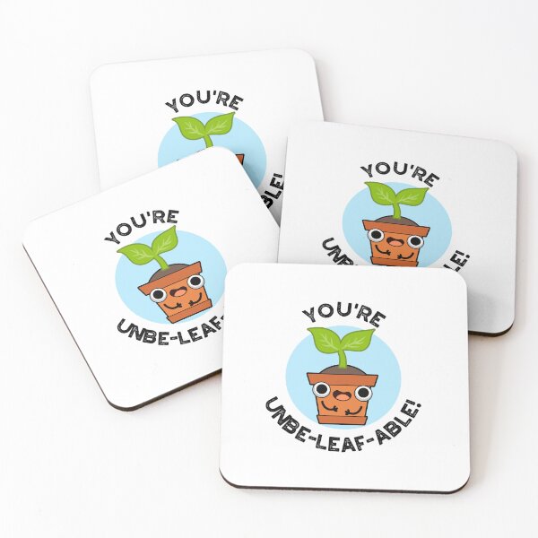 Item preview, You're Unbe-leaf-able Funny Positive Plant Puns  designed and sold by punnybone.