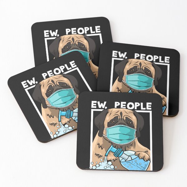 Item preview, English Mastiff Wearing Facemask Hand Sanitizer Ew People designed and sold by maximjki.