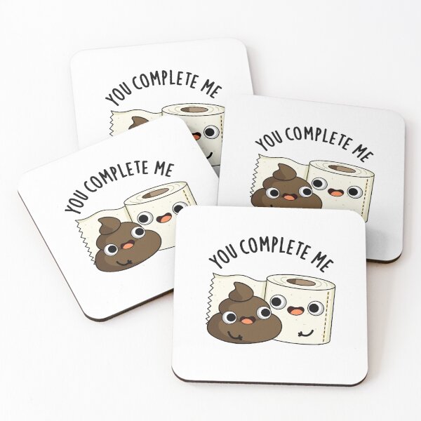 Item preview, You Complete Me Funny Toilet Paper Poop Puns   designed and sold by punnybone.
