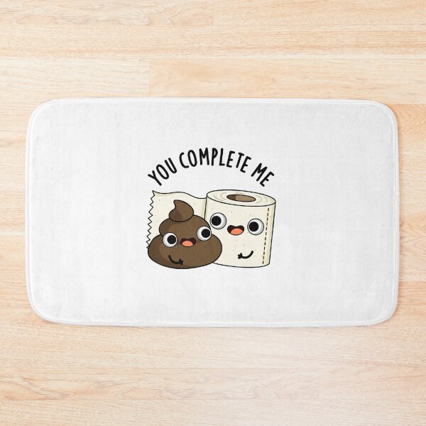 Item preview, You Complete Me Funny Toilet Paper Poop Puns   designed and sold by punnybone.