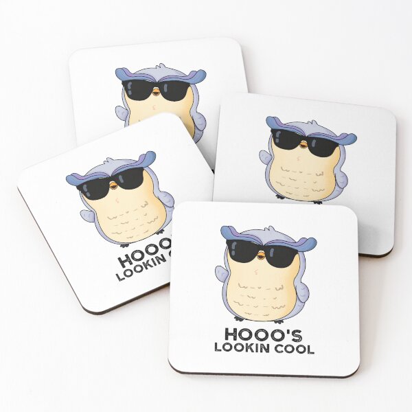 Item preview, Hooo's Lookin Cool Funny Owl Puns  designed and sold by punnybone.