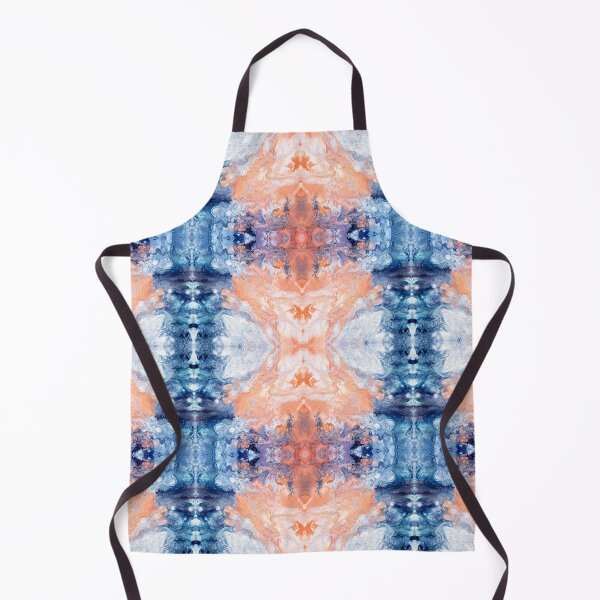 Item preview, Blue, Orange, and White Painting designed and sold by Creative-Voyage.