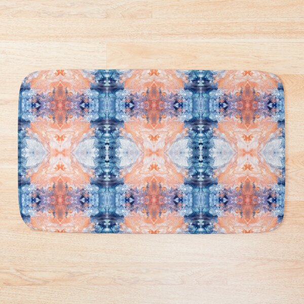 Item preview, Blue, Orange, and White Painting designed and sold by Creative-Voyage.