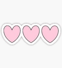 Pegatina Tres corazones