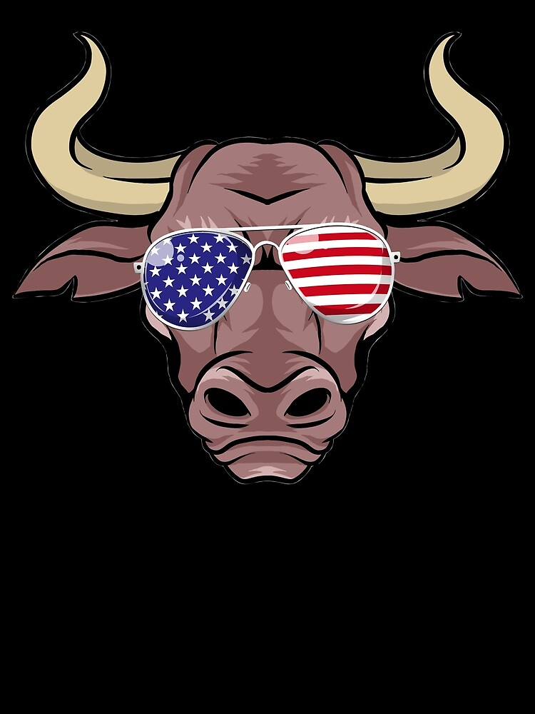Thumbnail 3 von 3, Tuch, 4th of July Bull Patriotic Merica Bull 4th Of July Gear designt und verkauft von DynamicDesign.
