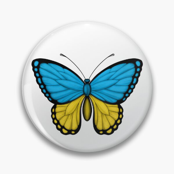 Item preview, Ukrainian Flag Butterfly designed and sold by JeffBartels.