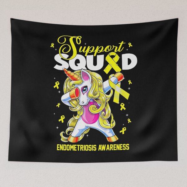 Item preview, Cute Unicorn Support Squad Endometriosis Awareness Men Women Kid designed and sold by tenjun16.
