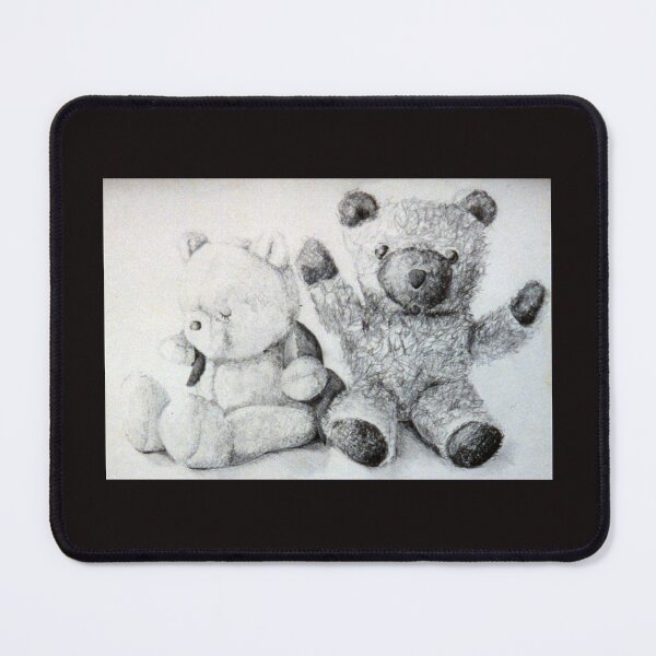 Item preview, Teddy Bears - charcoal drawing by Avril Thomas designed and sold by AvrilThomasart.
