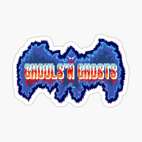 Buy 3 stickers, GET ONE FREE! 3 x 10. Ghost 'N Goblins marquee sticker