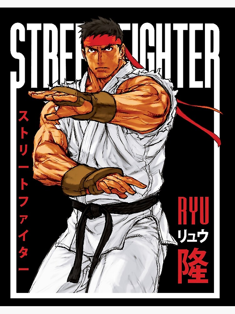 street fighter ryu fan art by me  Art Board Print for Sale by