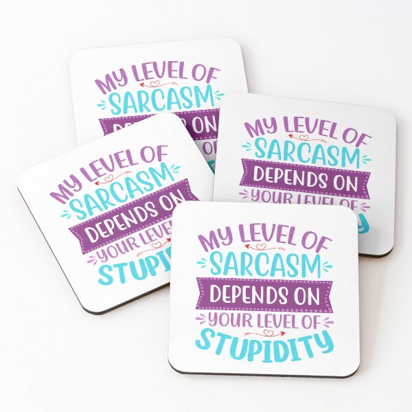 Item preview, Sarcasm vs Stupidity  designed and sold by TimesTwoAngela.