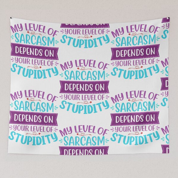 Item preview, Sarcasm vs Stupidity  designed and sold by TimesTwoAngela.