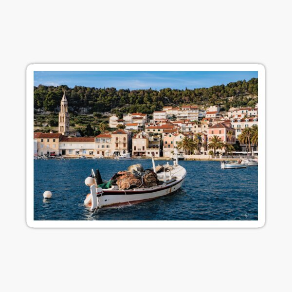 Photography island of Hvar in Croatia Sticker