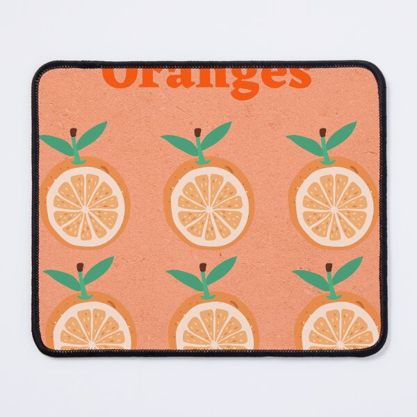 Item preview, Oranges Graphic Design On Light Orange Background designed and sold by debmund.
