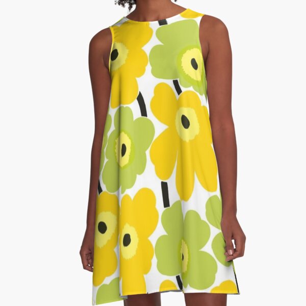 Unikko Flowers Fabric A-Line Dress