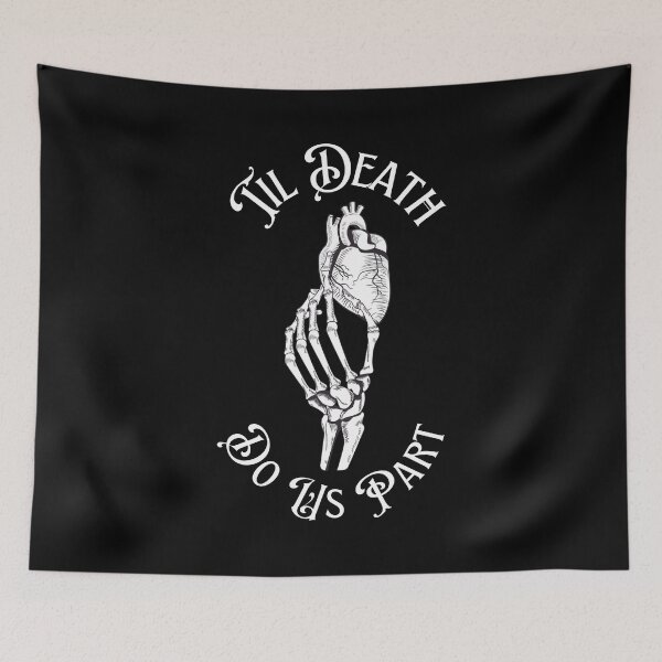 Item preview, Til Death Do Us Part Skeleton Hand Holding Anatomical Heart  designed and sold by FeralFix.