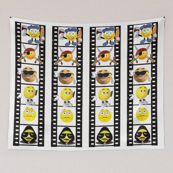 Item preview, Emoji Film Stars - In The Movies designed and sold by GnuArt.