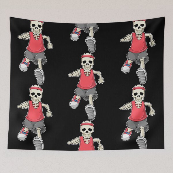 Item preview, Skeleton at Running with Headband  designed and sold by JenniferGa3548.