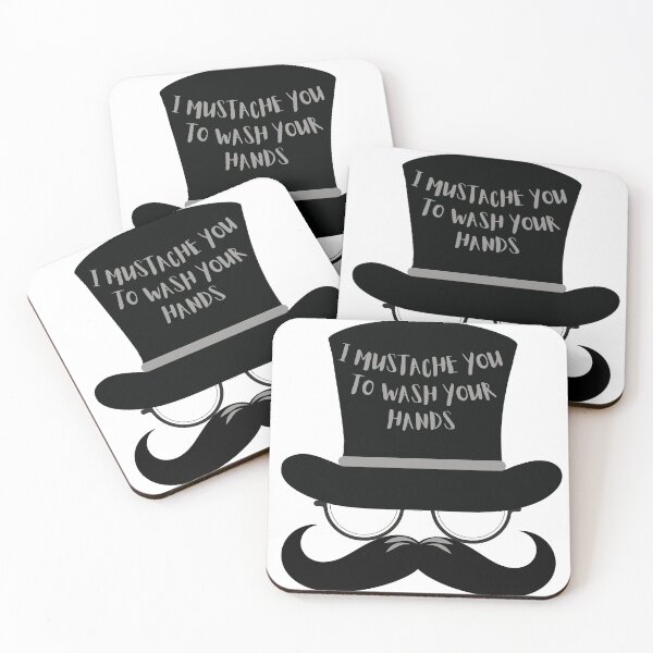 Item preview, I MUSTACHE YOU TO WASH YOUR HANDS designed and sold by SimplyByNatasha.