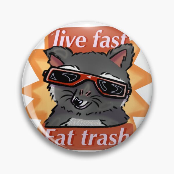 Item preview, LIVE FAST EAT TRASH designed and sold by P4perpage.