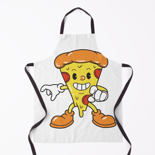 Item preview, Never stop me eating pizza, old school vintage retro pizza cartoon character designed and sold by Emily Roberts.