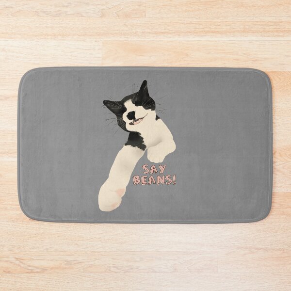 Item preview, Say Beans Kitty Cat Smiling designed and sold by TooCoolUnicorn.