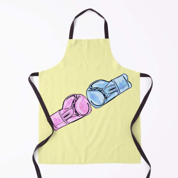 Item preview, Pink And Blue Gloves With Yellow Background designed and sold by missmann.