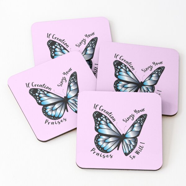 Item preview, Christian Lyrics - If Creation Sings Your Praises So Will I - Holographic Butterfly designed and sold by JacquelineLim.