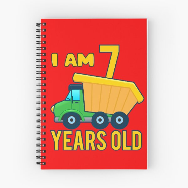 Item preview, I Am 7 Years Old Dump Truck designed and sold by TheCrazyBear.