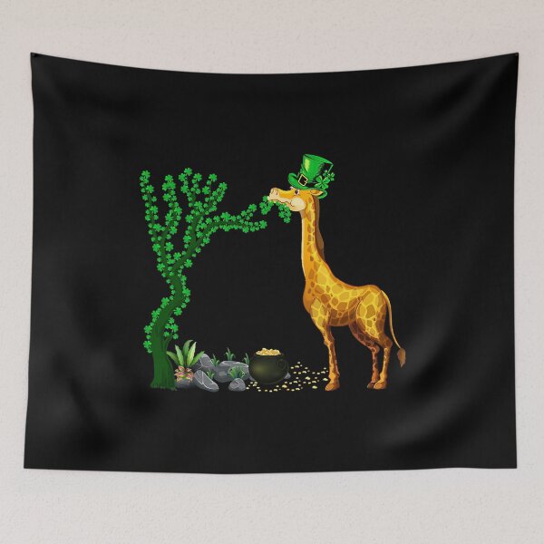 Item preview, Funny Irish Shamrock Leprechaun Hat Giraffe St Patricks Day designed and sold by SkylerKason.