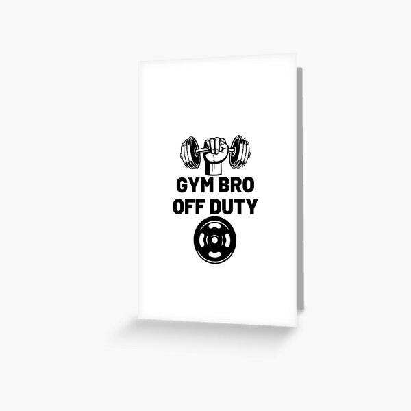 The Best Gym Bro Card Illustrated Greeting Card A5 High Quality