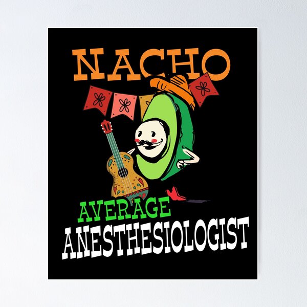 Item preview, Funny Sombrero on Avocado Nacho Average Anesthesiologist design designed and sold by Merchking1.