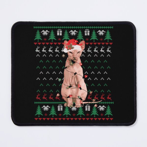 Item preview, Sphynx cat christmas trees night designed and sold by jackienorfolkal.