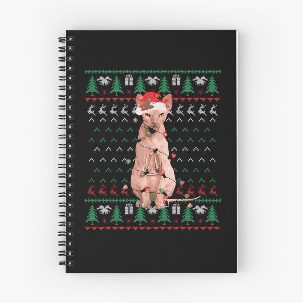 Item preview, Sphynx cat christmas trees night designed and sold by jackienorfolkal.