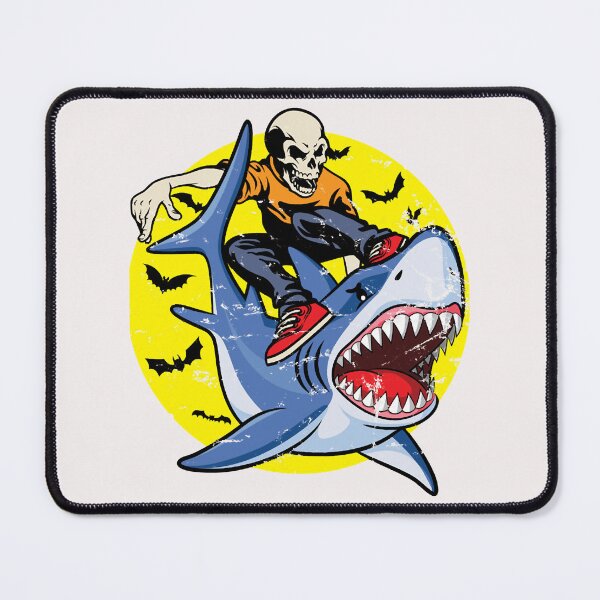 Item preview, Squelette déquitation de requin - Funny Halloween Classic. designed and sold by CathrineStark.