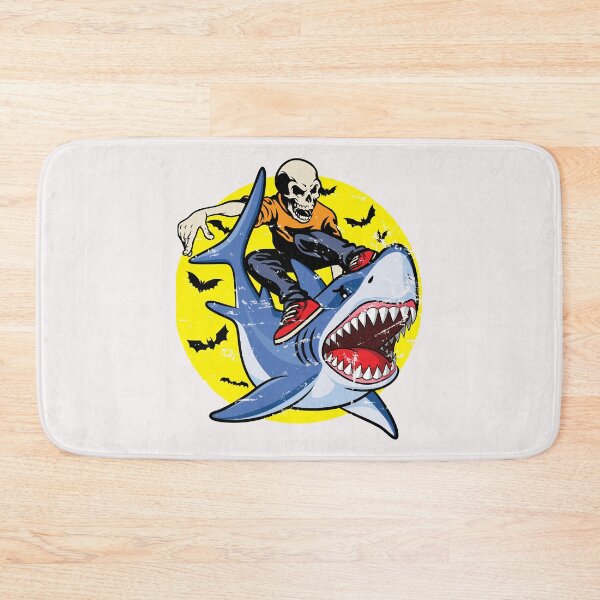 Item preview, Squelette déquitation de requin - Funny Halloween Classic. designed and sold by CathrineStark.
