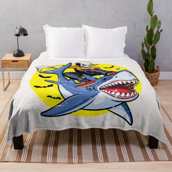 Item preview, Squelette déquitation de requin - Funny Halloween Classic. designed and sold by CathrineStark.