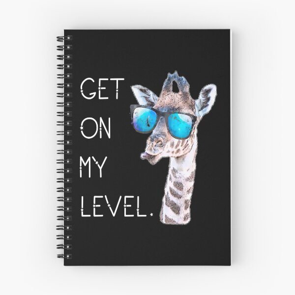Item preview, Get On My Level Giraffe Glasses Giant Zoo Animal Saying designed and sold by SkylerKason.