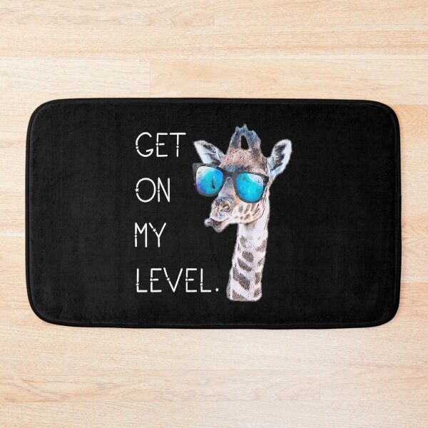 Item preview, Get On My Level Giraffe Glasses Giant Zoo Animal Saying designed and sold by SkylerKason.