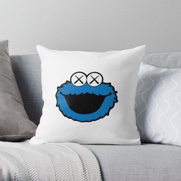 blue the laught Throw Pillow