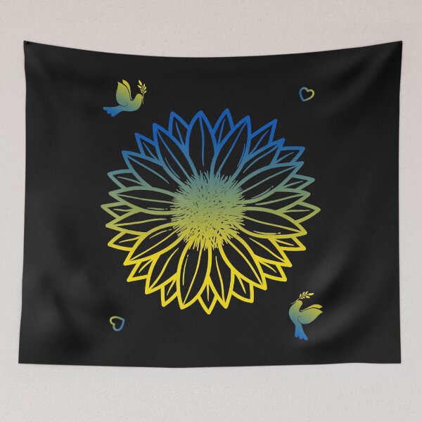 Aperçu de l'œuvre Tenue Ukraine In Awesome Peace Drapeau de tournesol ukrainien créée et vendue par CathrineStark.